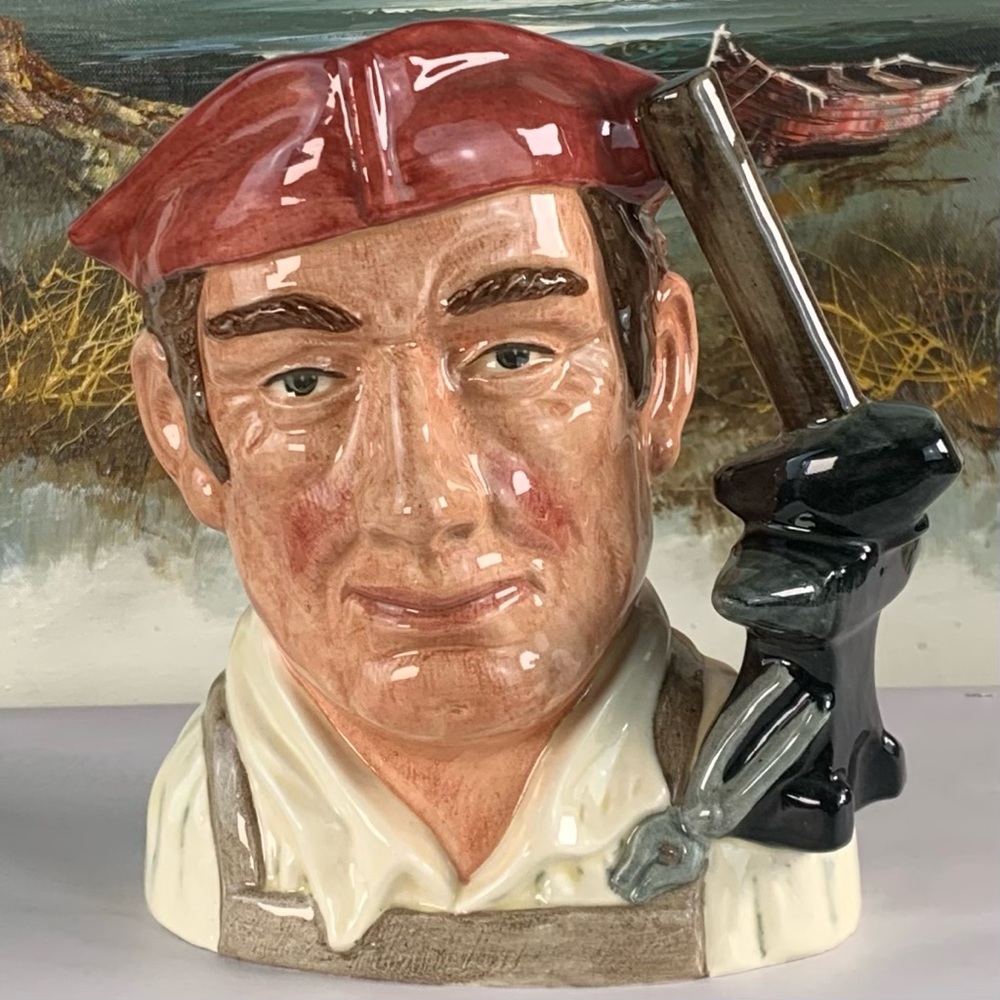 Royal Doulton ©️1962. “Blacksmith”. Character Jugs from Williamsburg. D6571.